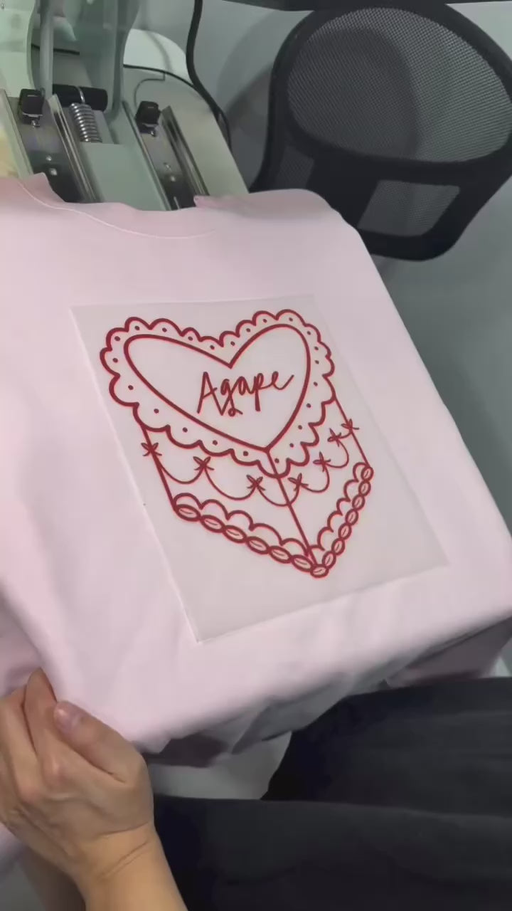 Cream Agape Crewneck Sweatshirt